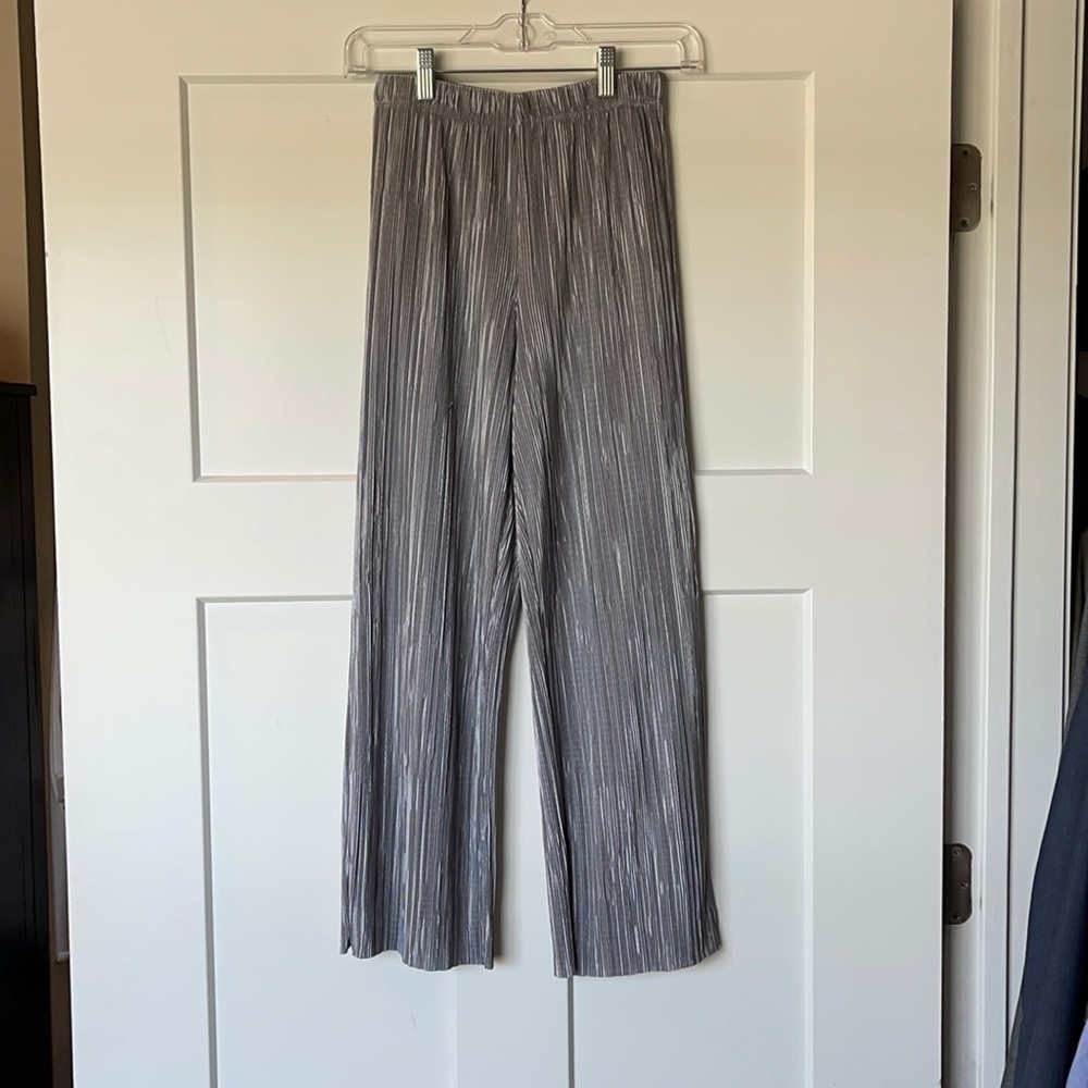 Shiny Silver Pants